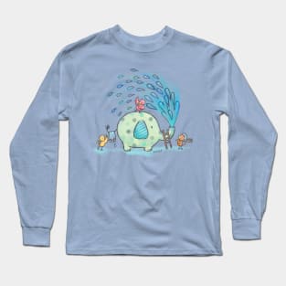 The Elephant Shower Long Sleeve T-Shirt